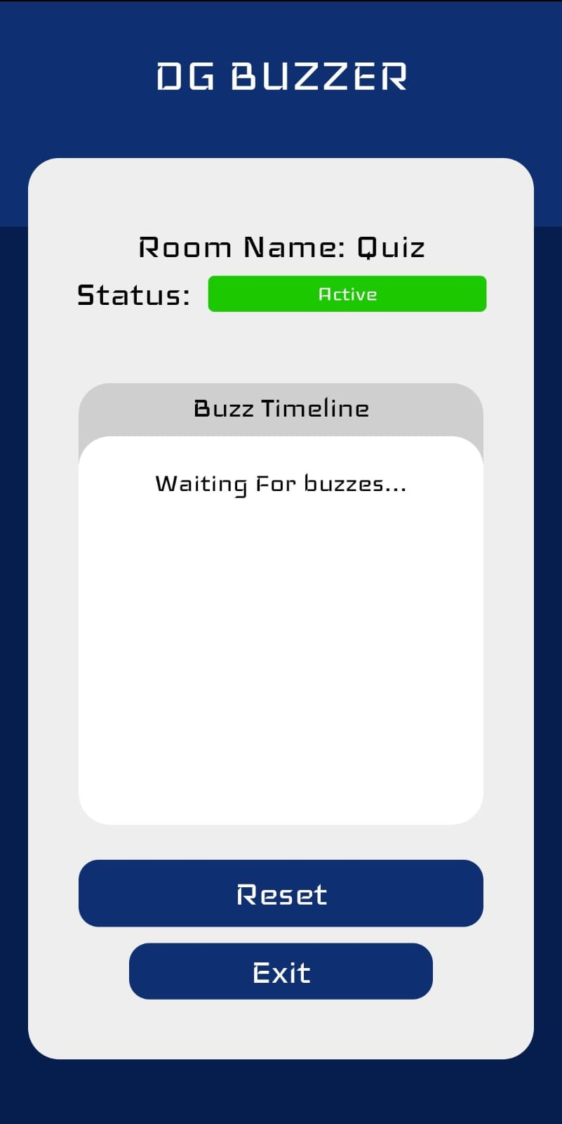 Host room waiting for buzzes